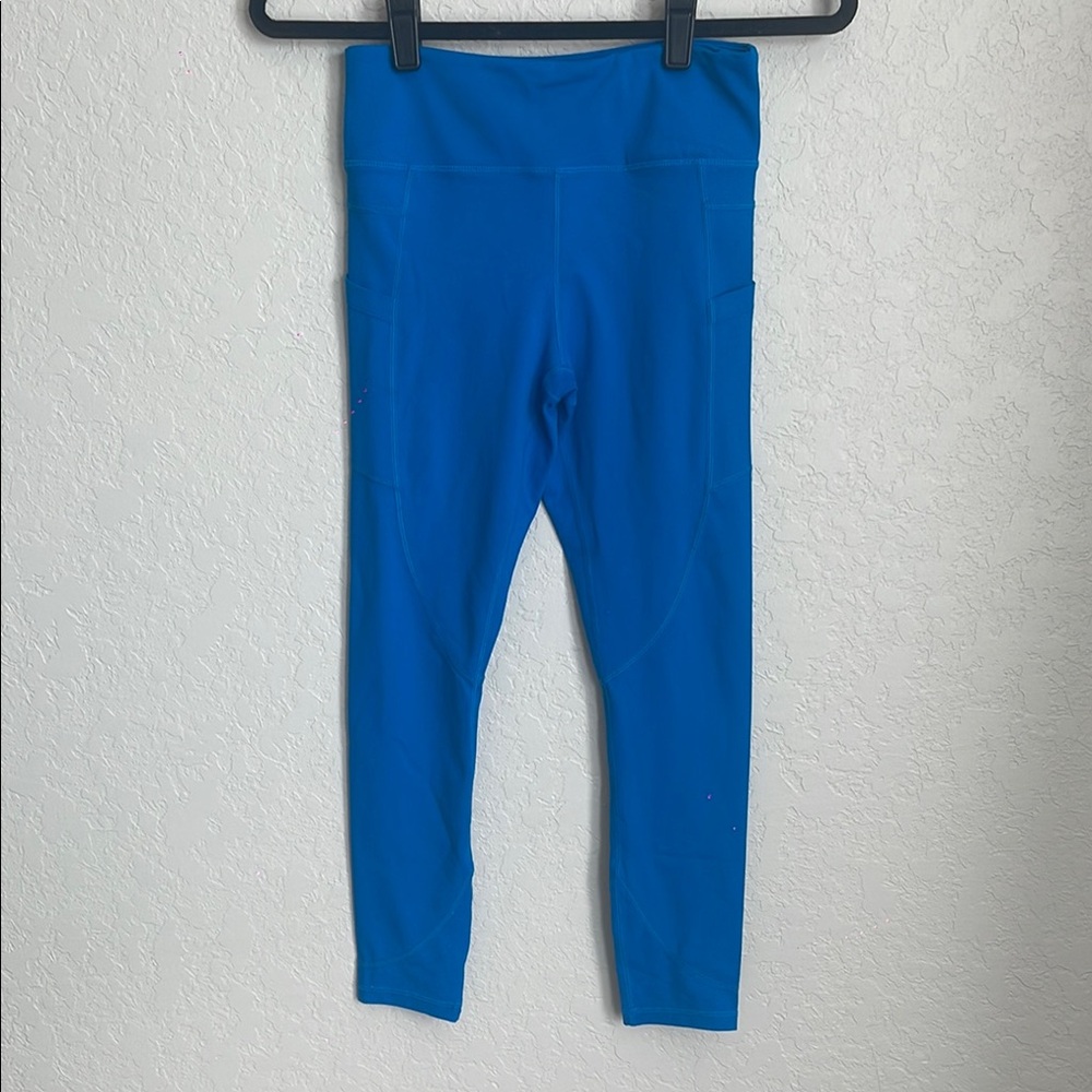 Zyia Bright Blue Legging with Pockets 4